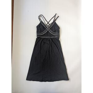 Athleta XS Black Gray Active Dress With Built In Bra